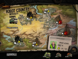 4:3 The game utilises a map for level selection Uploaded by: Rose