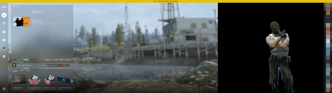 Main menu background with Triple-Monitor Mode disabled at 32:9 Uploaded by: Rose
