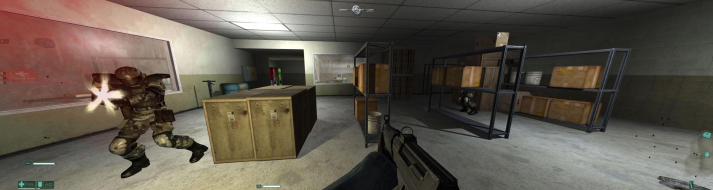 Gameplay on a triple-monitor display consisting of 4:3 panels. Uploaded by: skipclarke