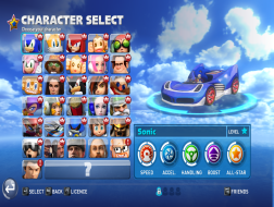 Character Select, 4:3 (fixed with Brandondorf9999's modified exe with GameCompanion or Flawless Widescreen used) Uploaded by: Rose