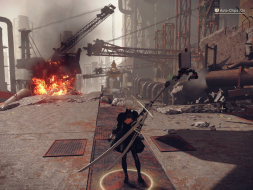 Horizontally squished HUD. Hor- scene compared to 16:9.
