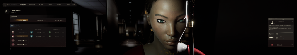 Spanning of the UI at the character screen Uploaded by: Rose