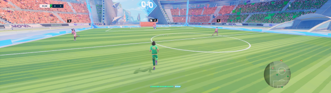 Actual multiplayer gameplay showing the HUD in 32:9.