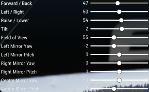 Seat Position settings