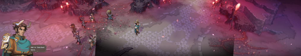 Character image placement and vignette limitation in 48:9