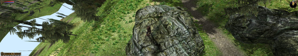 Multi-monitor Draw Distance maximum (note the hole in the terrain) Uploaded by: skipclarke