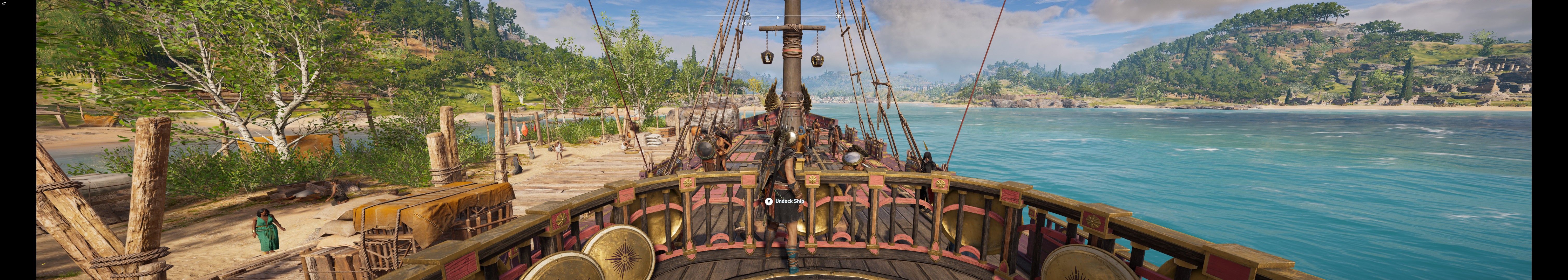 AC Odyssey 6040x1080 screenshot