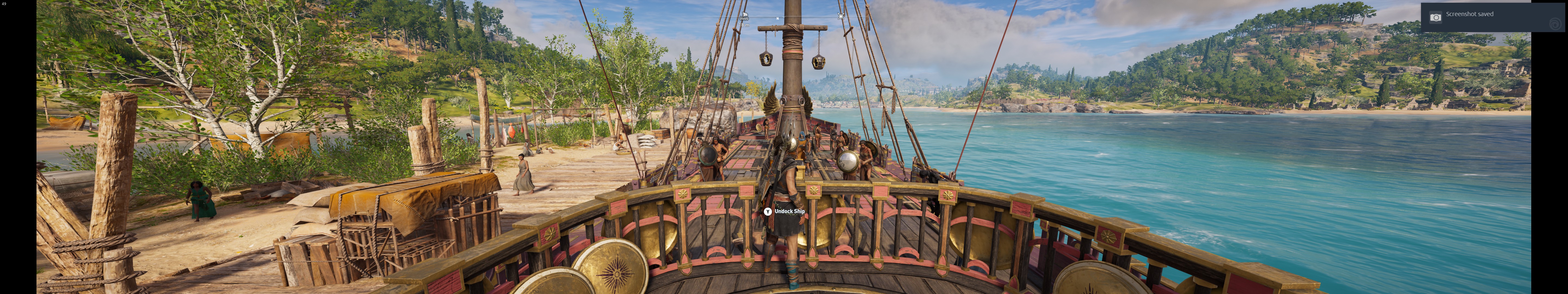 AC Odyssey 5760x1080 screenshot